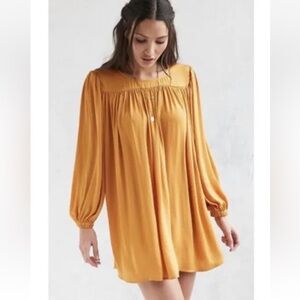 Urban Outfitters Kimchi Blue Golden Dress Long Sleeve sz small